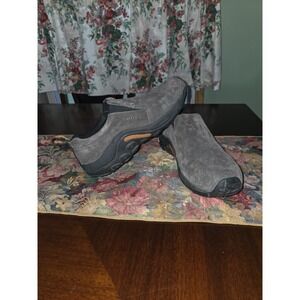 MERRELL Jungle Moc Gunsmoke Suede Leather Slip On Casual Shoes Women's Size 8.5